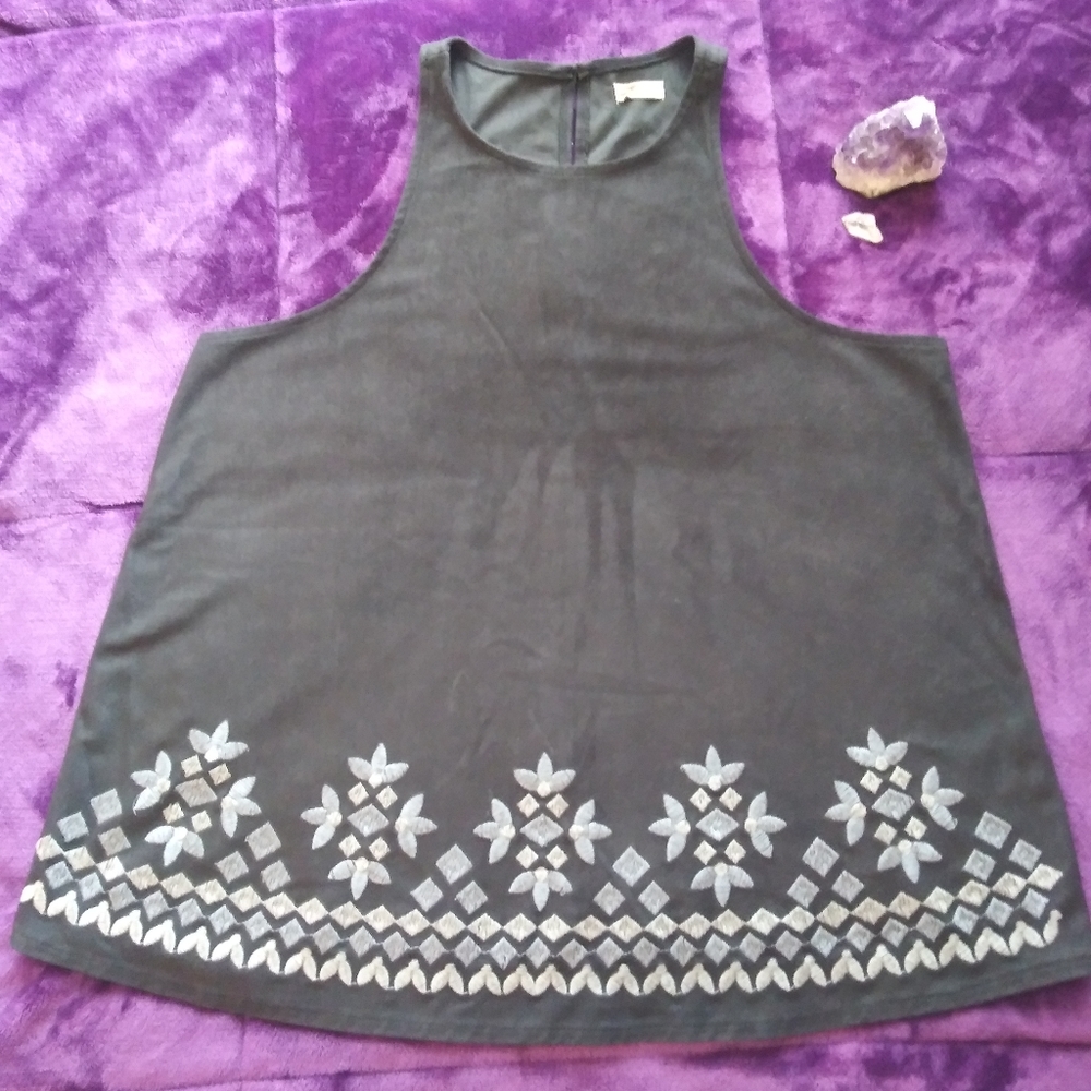 Hollister Faux Suede Tank Top